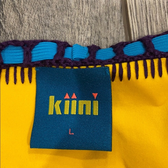 NEW • Kiini • RO Crochet Bikini Bottoms Yellow L - Picture 6 of 6